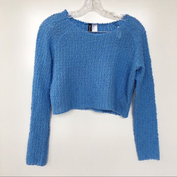 H&M Tops - 2/$10 H&M Divided Fuzzy Sweater Crop Top